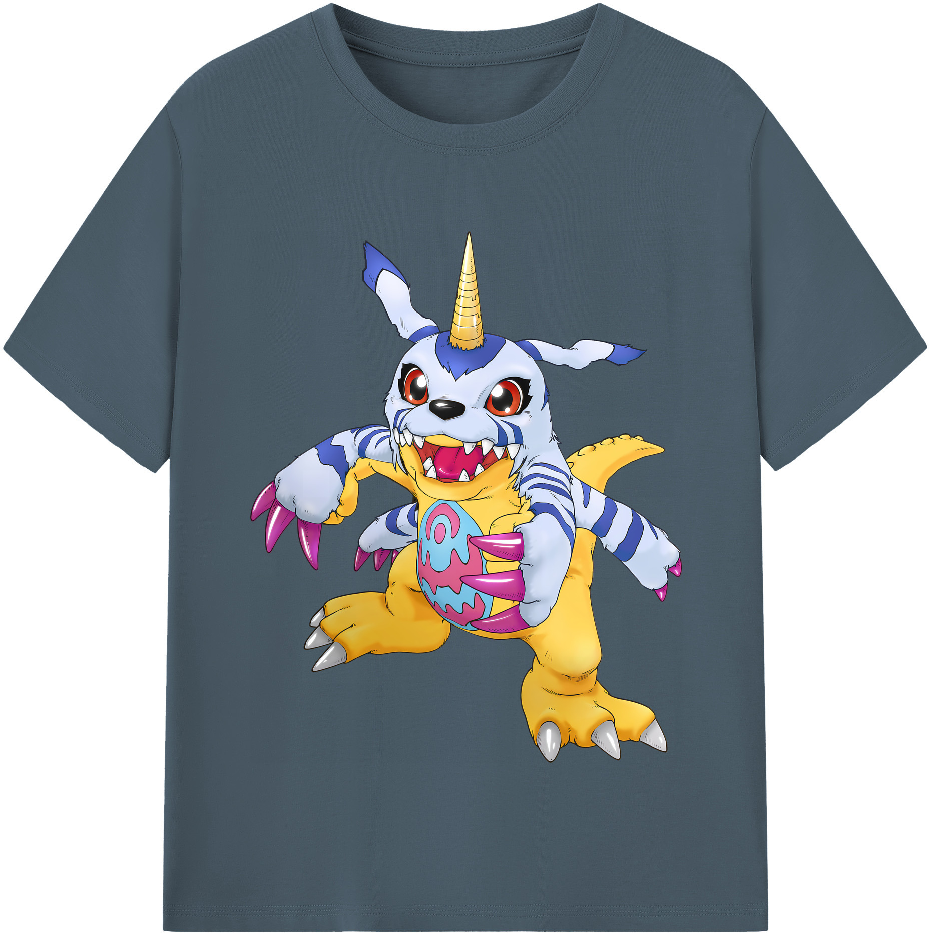 （画像用） Digimon デジタルモンスター/デジモン 綿100％半袖Tシャツ（フロントプリント）